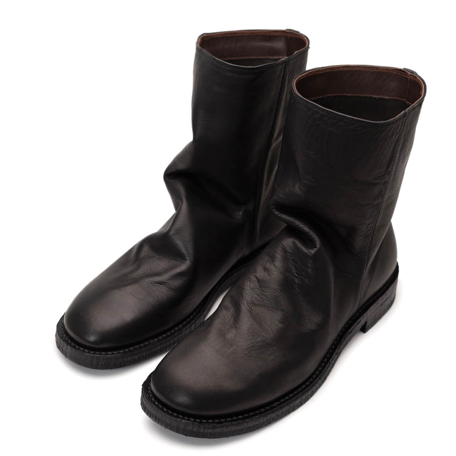 〈メンズ〉 Wrinkled Leather Boots 85,800円